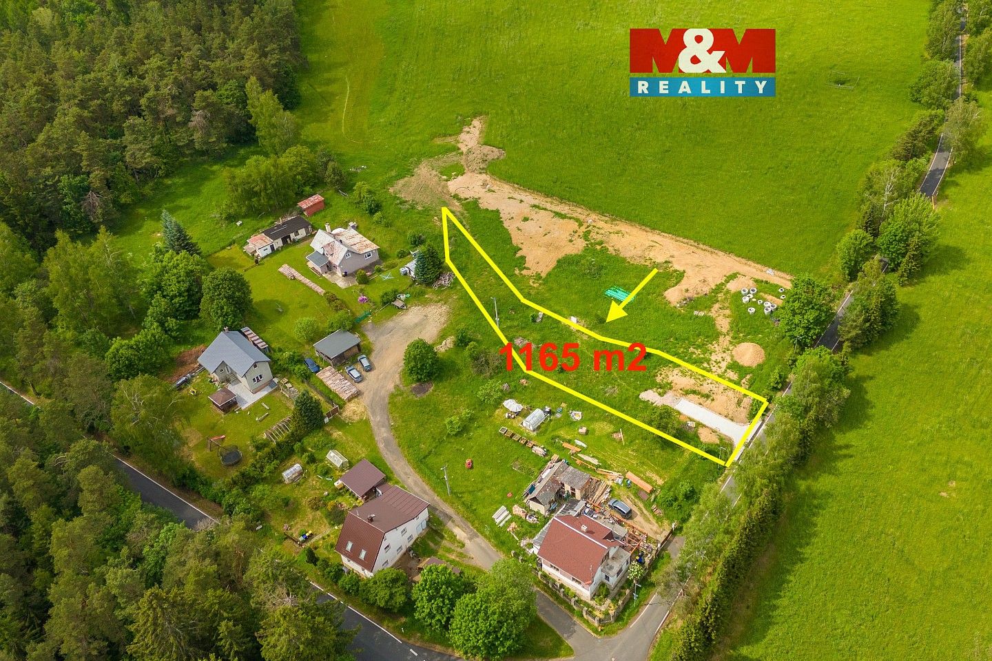 Pozemek pro bydlení, 1 165 m²
