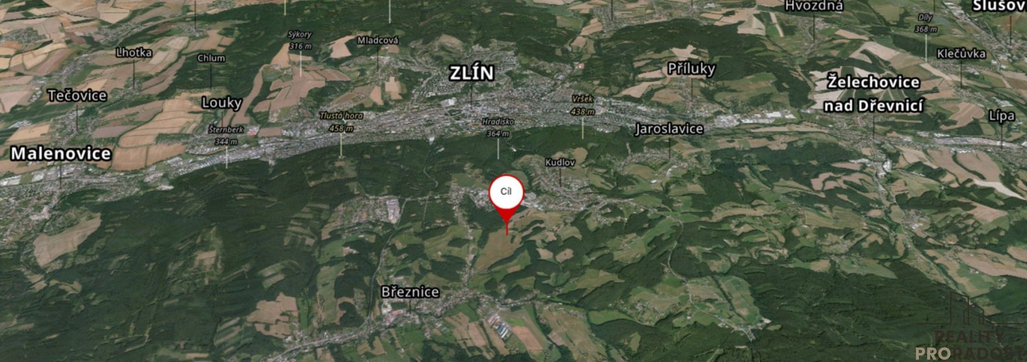 Zemědělské pozemky, Březnice, okres Zlín, Zlínský kraj