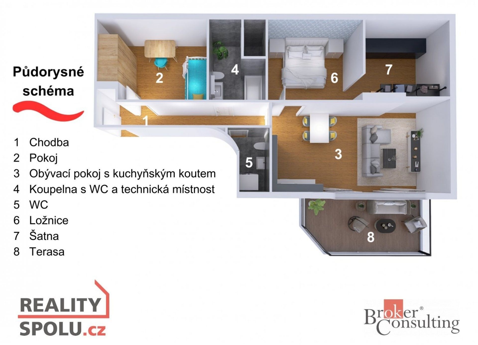 Prodej byt 3+kk - Heydukova, Praha, 94 m²