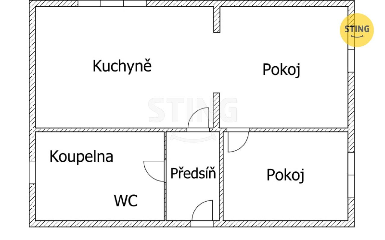 Byt 2+1 – Ostrava, Ostrava-Jih, Zábřeh – pohled 5