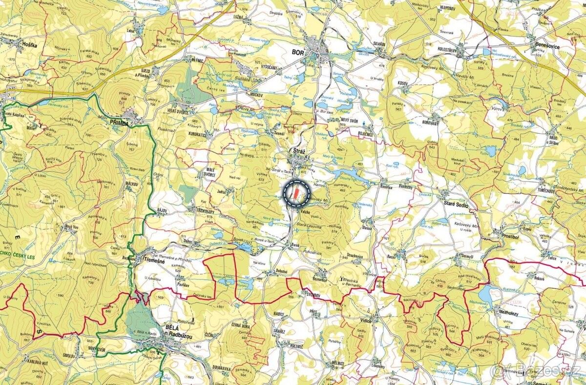 Prodej pozemek pro bydlení - Bor u Tachova, 348 02