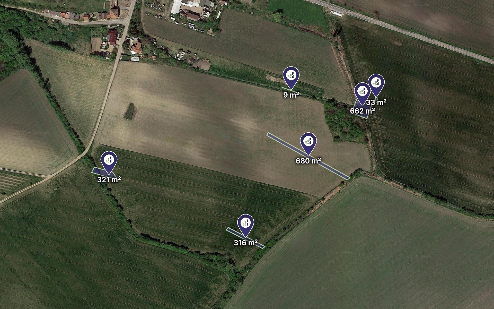 Zemědělský pozemek, 2 021 m²