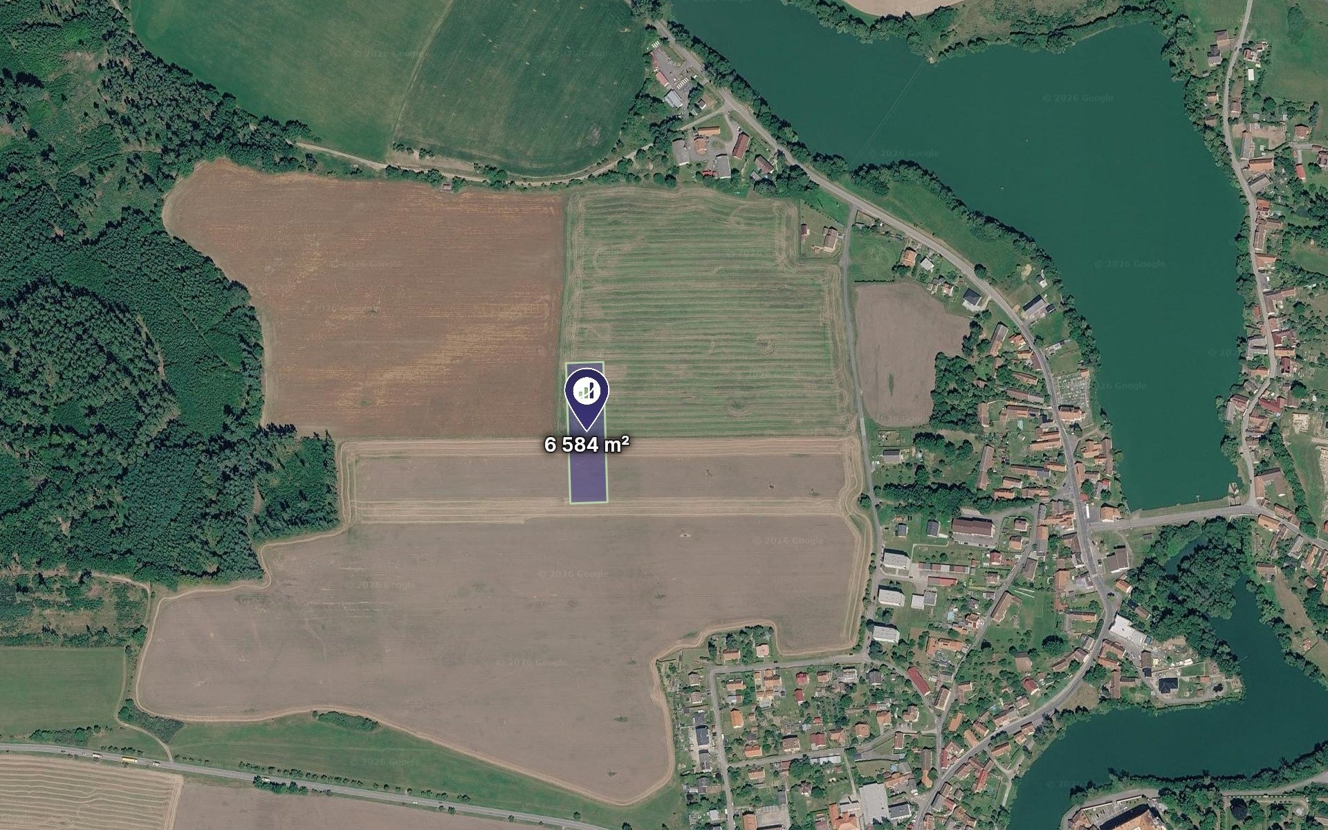 Zemědělské pozemky, Lnáře, 47 791 m² - 2