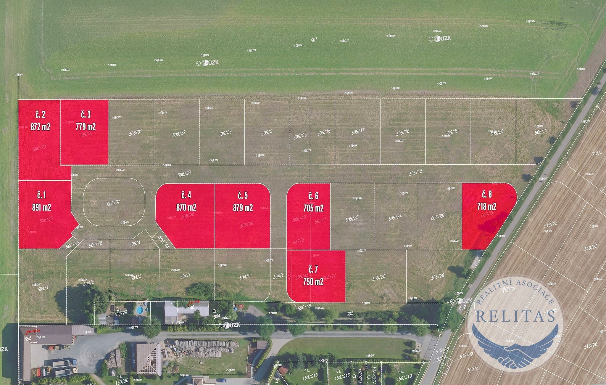 Pozemky pro bydlení, Mratín, 705 m²