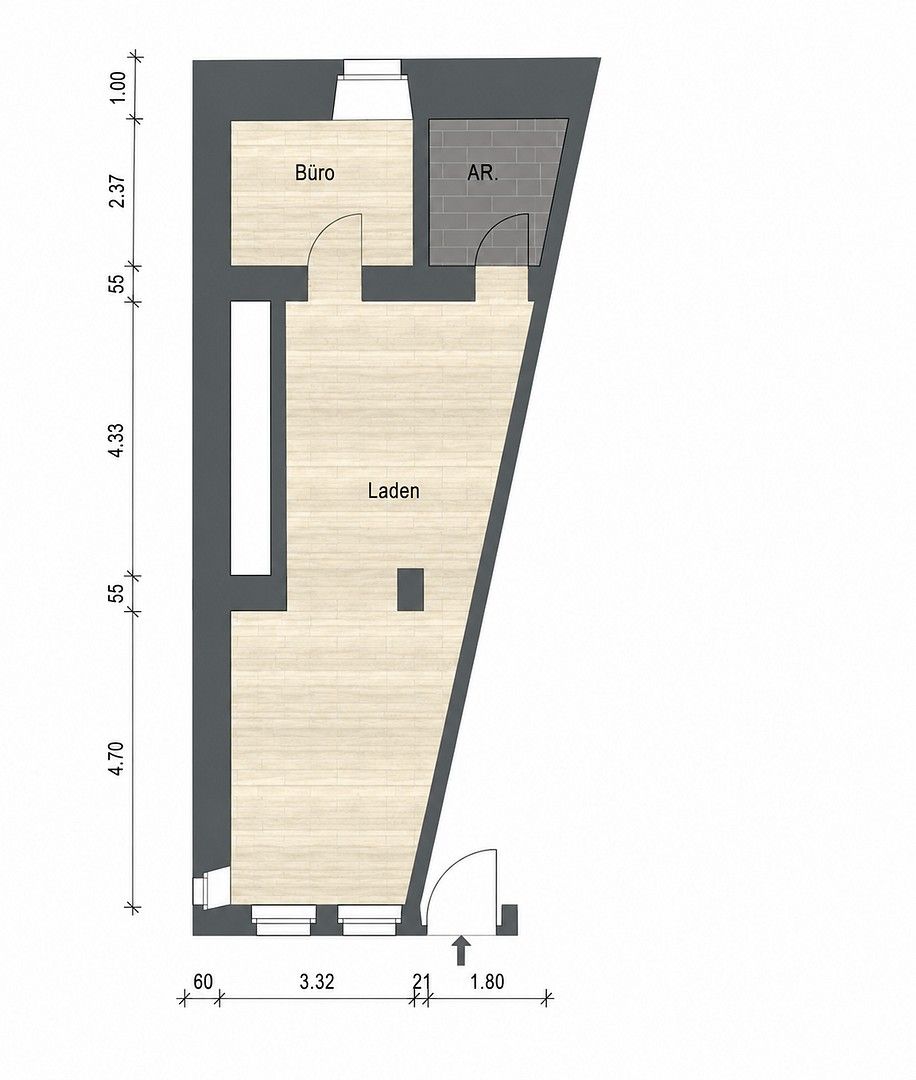 Obchodní prostory, Karolinenstraße 19 Bamberg Bamberg Bayern 96049, 150 m² - 2