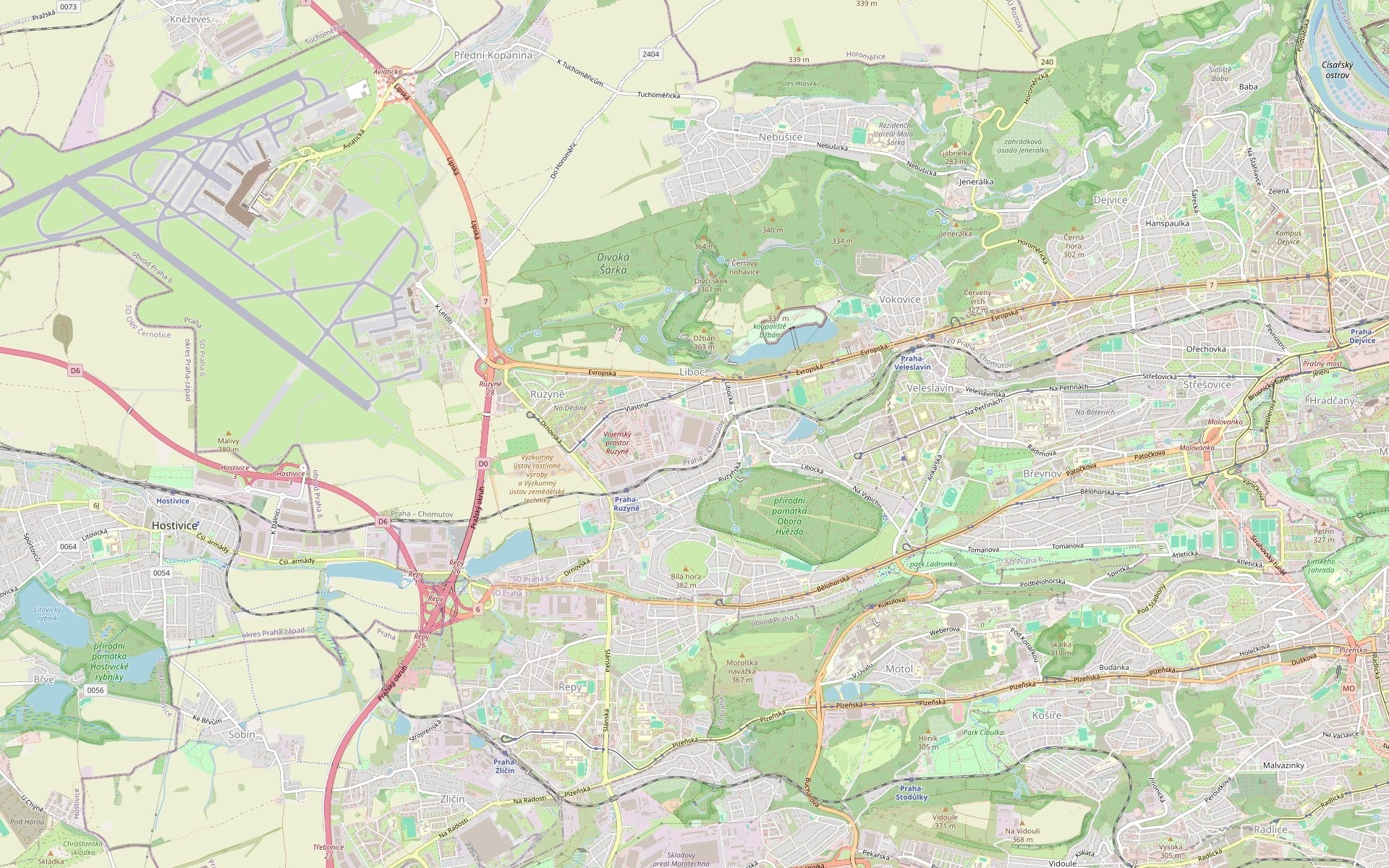 Louka · 7 770 m² · Liboc, Praha - 3