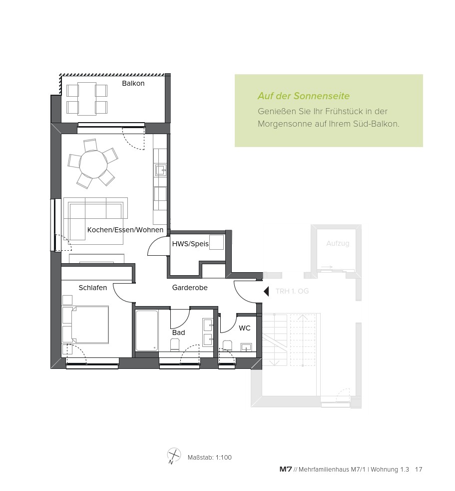 2+1, Moltkestr. 7, , Bádensko-Württembersko, 62 m² - 2