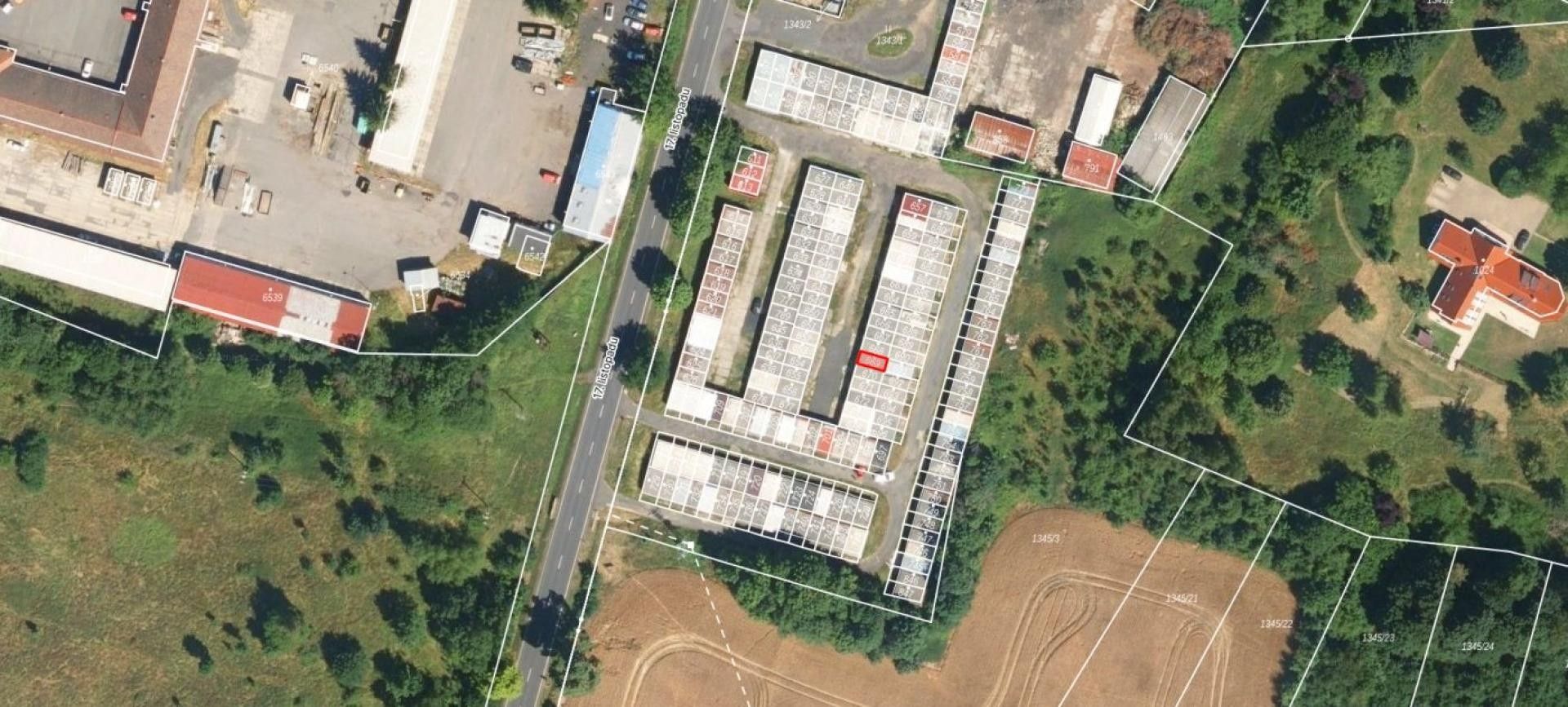 Prodej garáž - Háje, Cheb, 19 m²