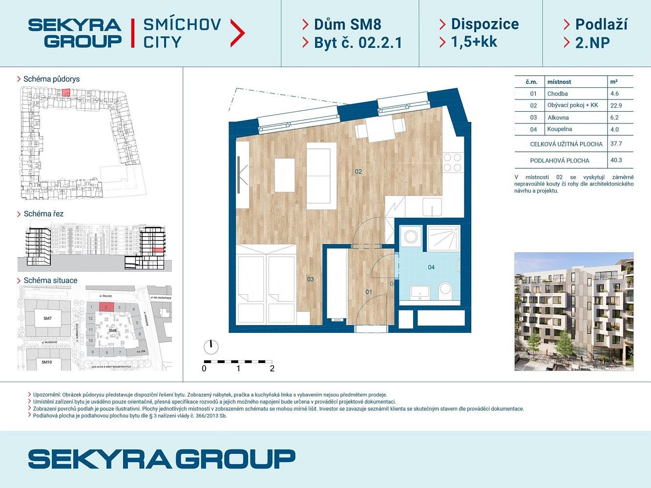 1+kk, Praha - Smíchov, okres Praha 5, Hlavní město Praha, 37 m² - 2
