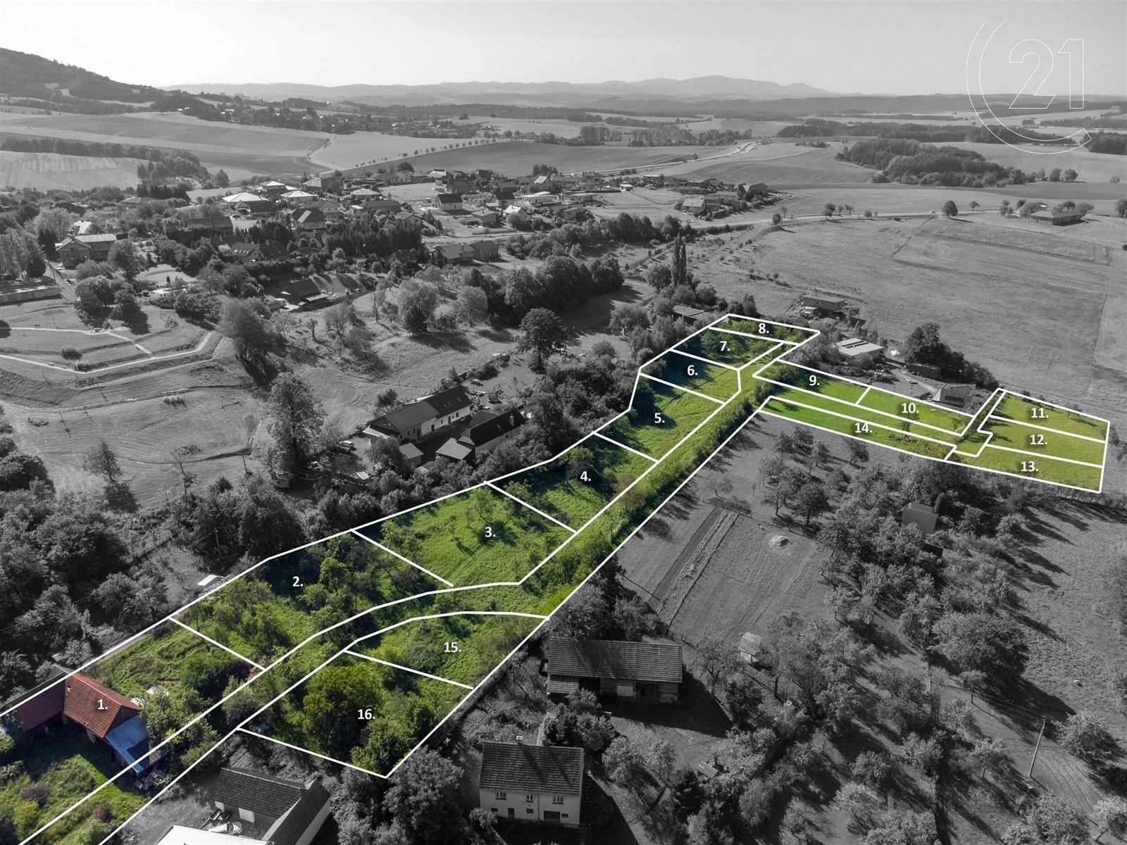 Prodej pozemek pro bydlení - Vlčnov, Starý Jičín