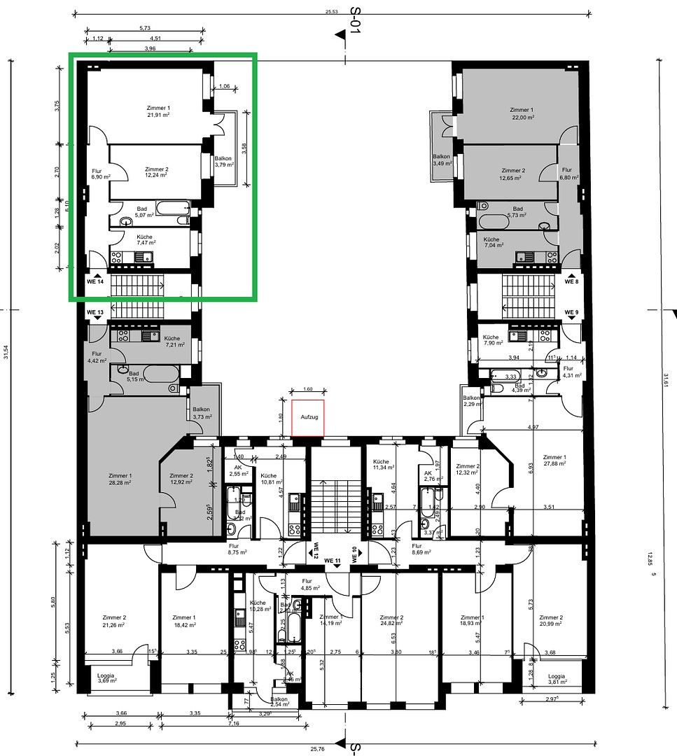 Byt 2+1 · 58 m² · Berlin Schöneberg Berlin 10827 - 3