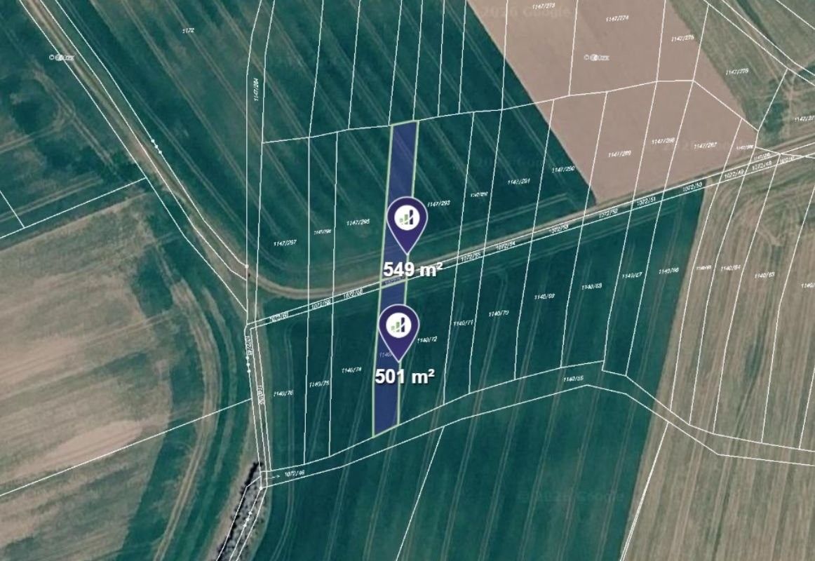 Zemědělské pozemky, Milonice, 1 050 m²