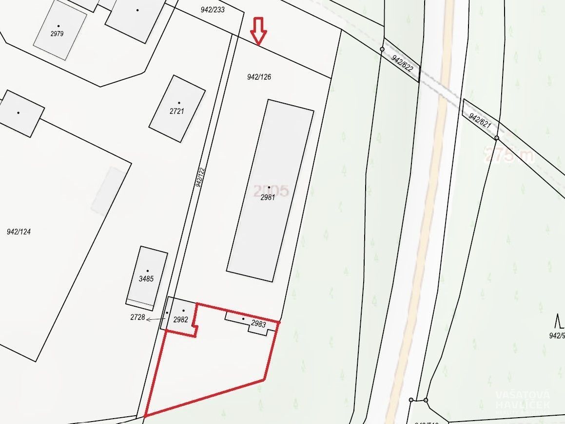 Pronájem pozemek - Přemyslova, Hradec Králové