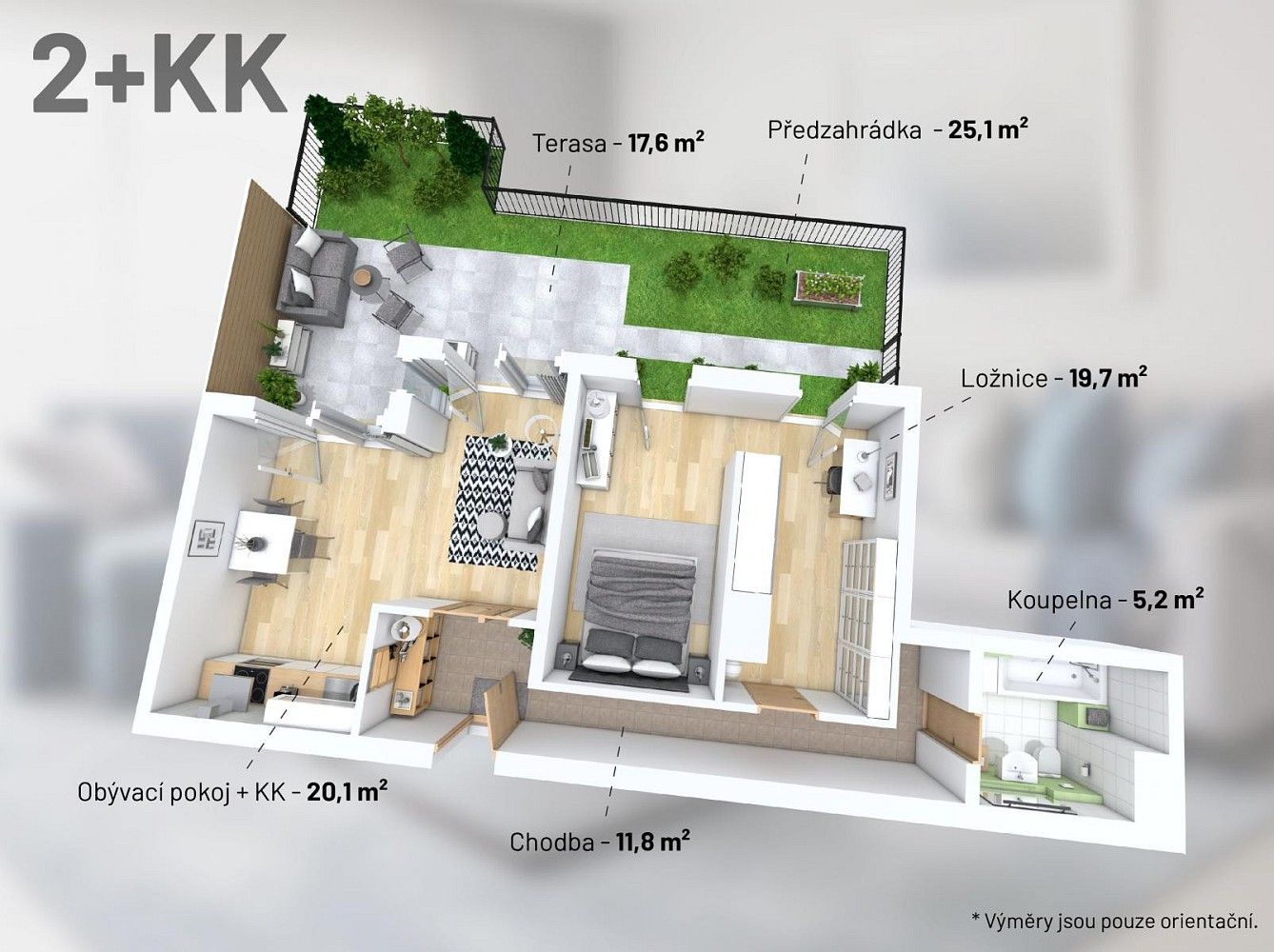 2+kk, Praha - Hodkovičky, okres Praha 4, Hlavní město Praha, 101 m² - 2