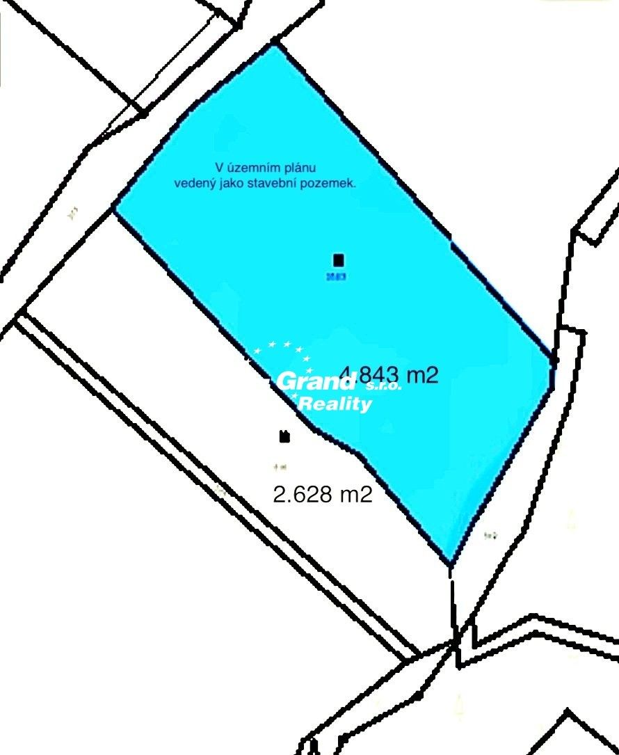 Prodej louka - Šidlov, Zákupy, 7 471 m²