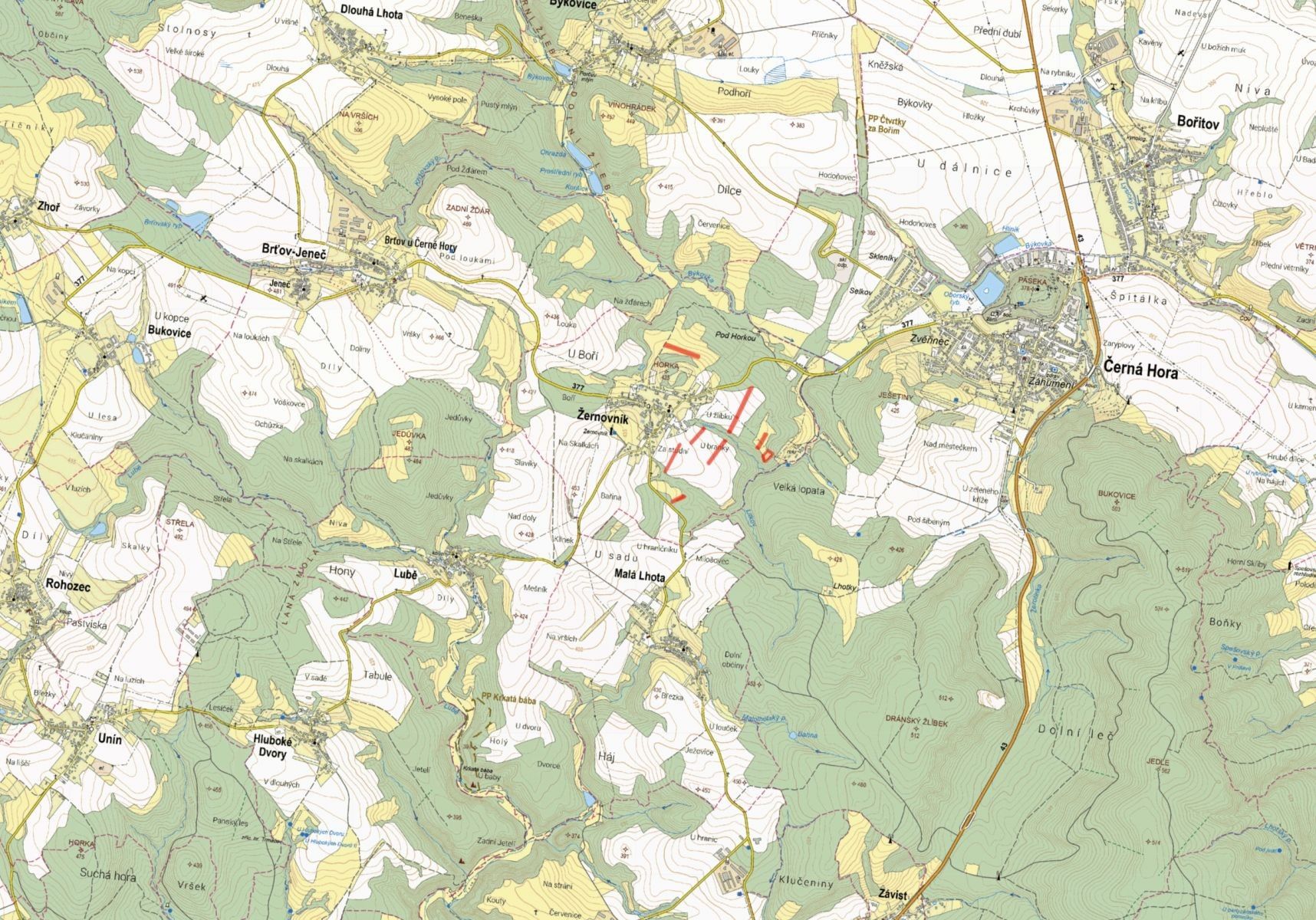 Zemědělské pozemky, Žernovník - 2