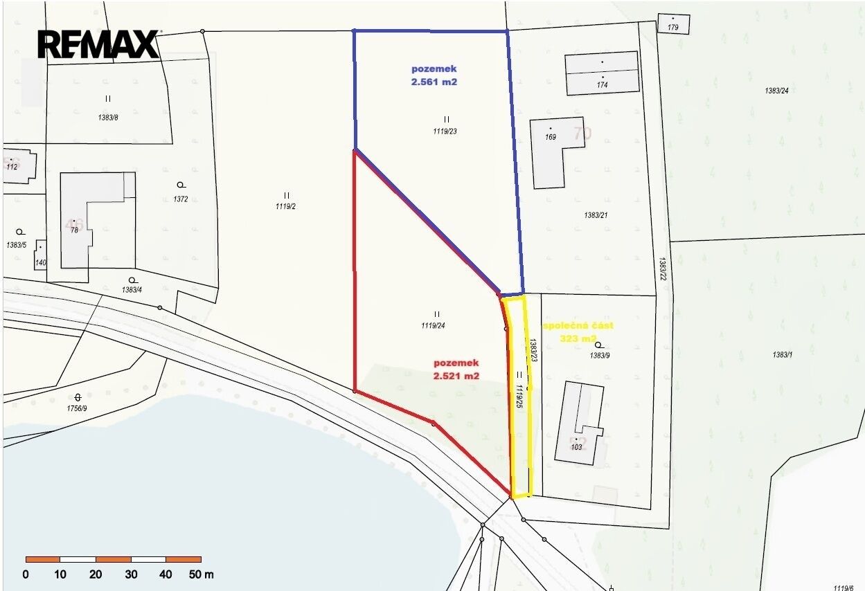 Prodej pozemek pro bydlení - Záboří, 2 521 m² - 5