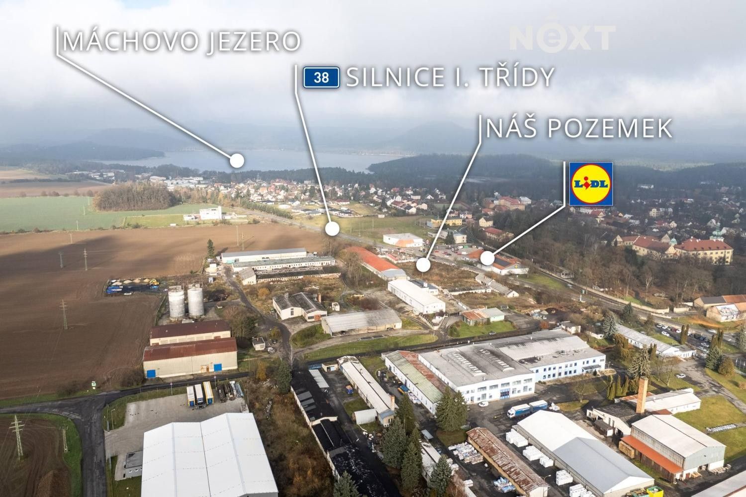 Komerční pozemky, Pražská, Doksy