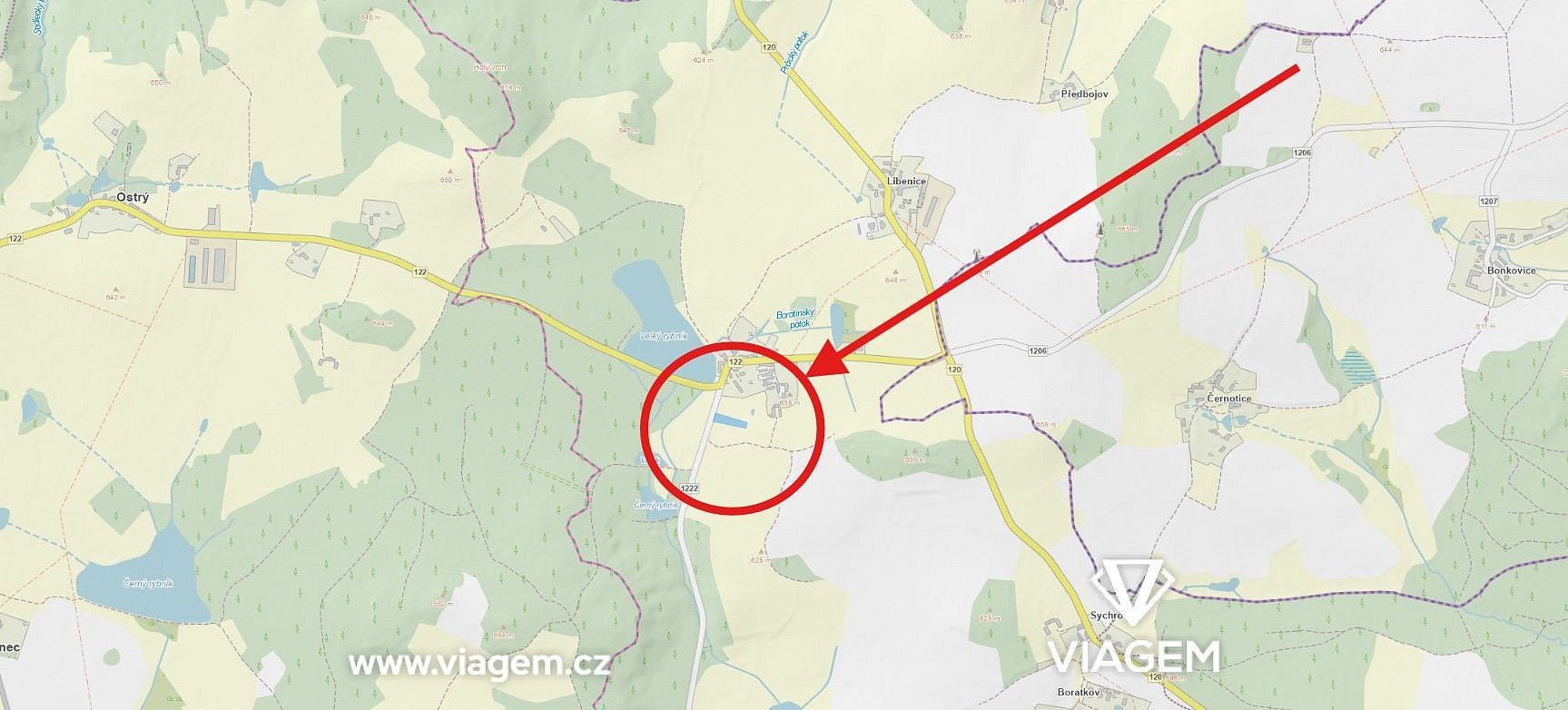 Pozemek pro bydlení · Borotín, okres Tábor - 4