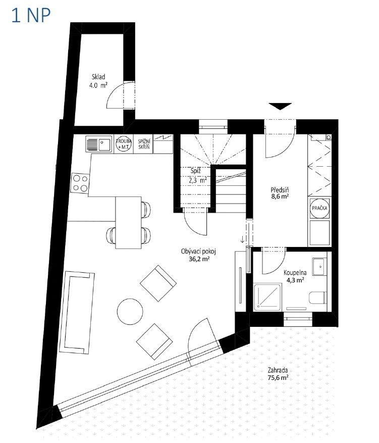 Rodinný dům · 93 m² · Obecní, Ovčáry - 3