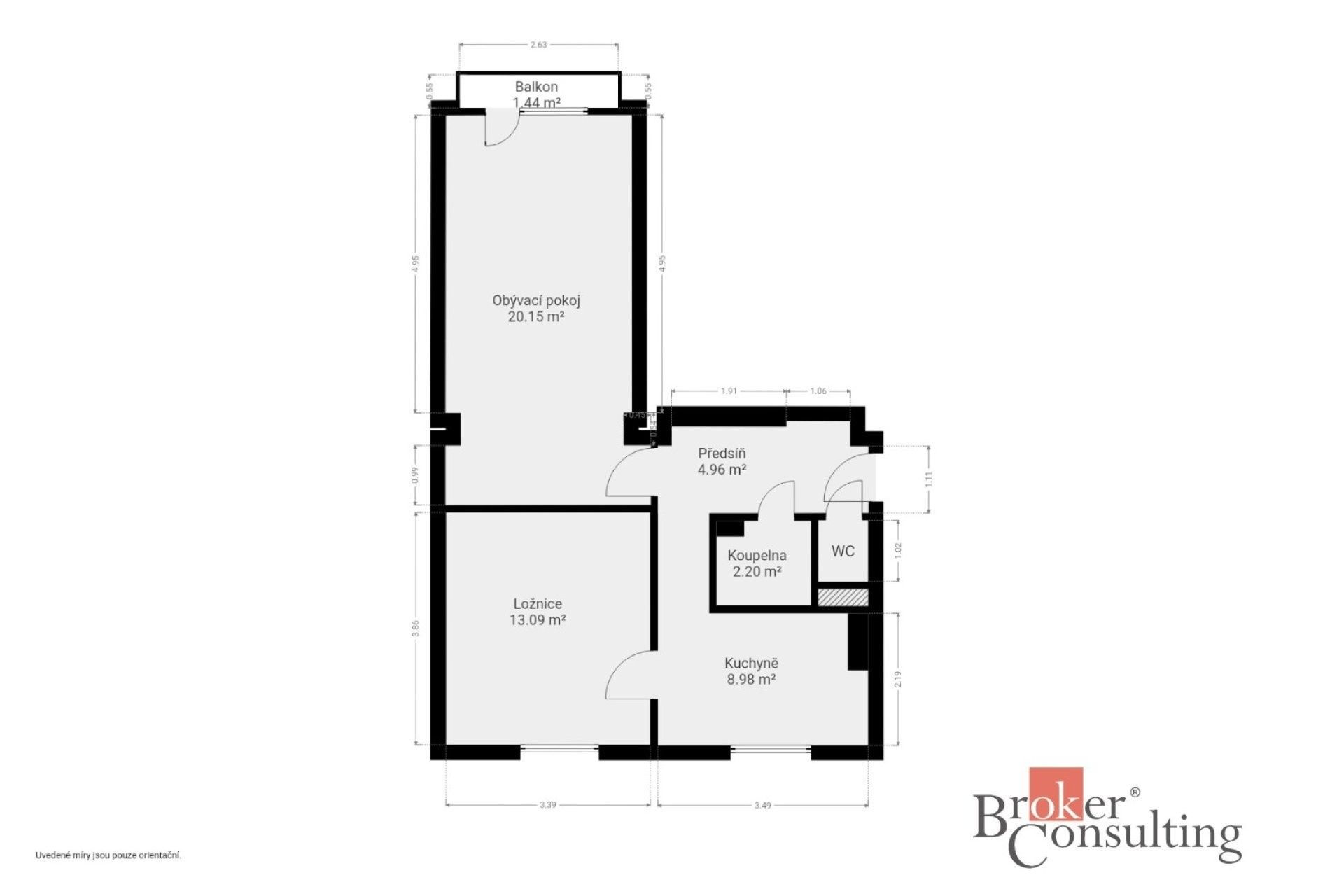 Pronájem byt 2+1 - Gagarinova, Stříbro, 49 m² - 5