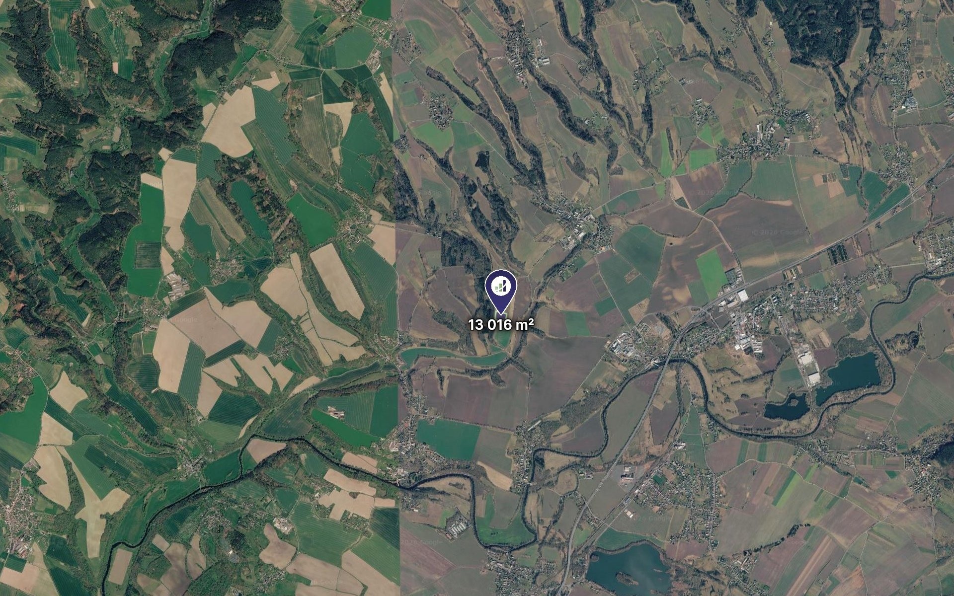 Zemědělské pozemky, Loukov, 13 016 m² - 2