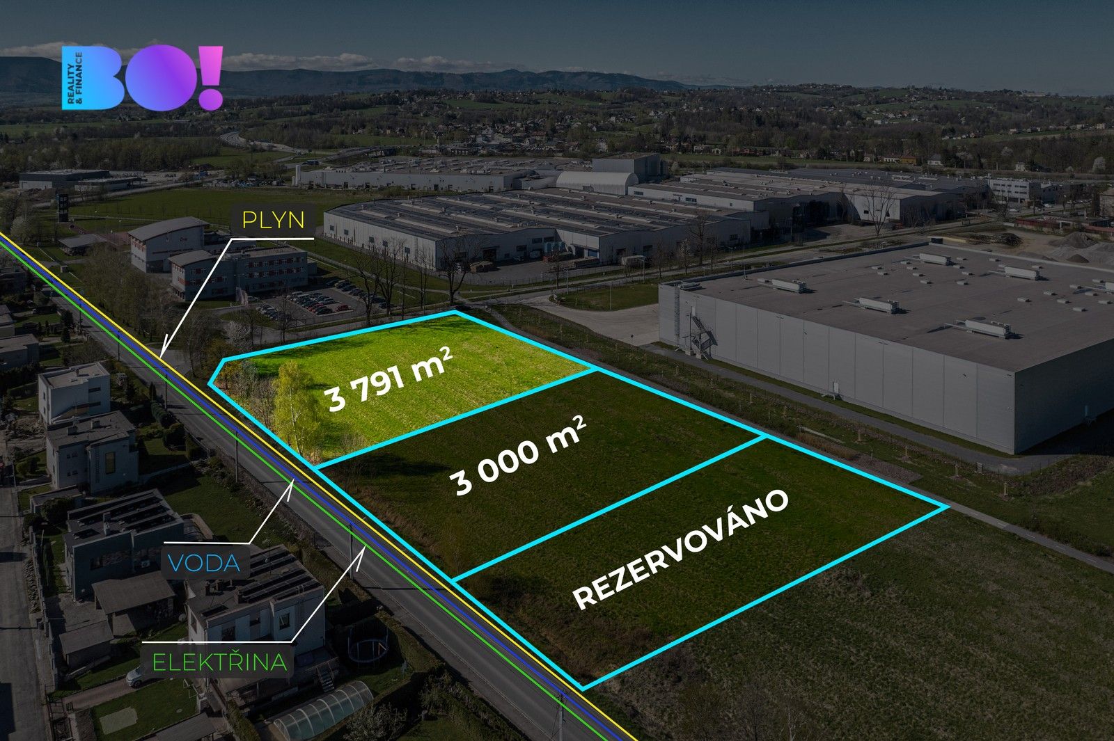 Komerční pozemky, Český Těšín, 3 791 m²