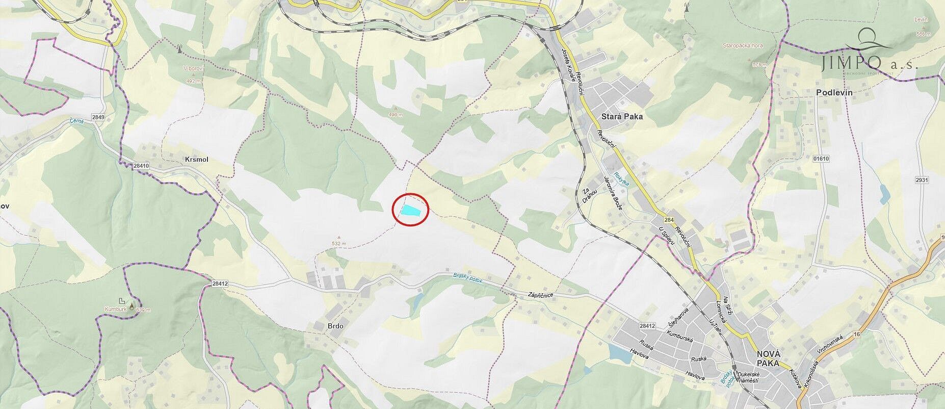Zemědělské pozemky, Stará Paka - Brdo, okres Jičín - 2