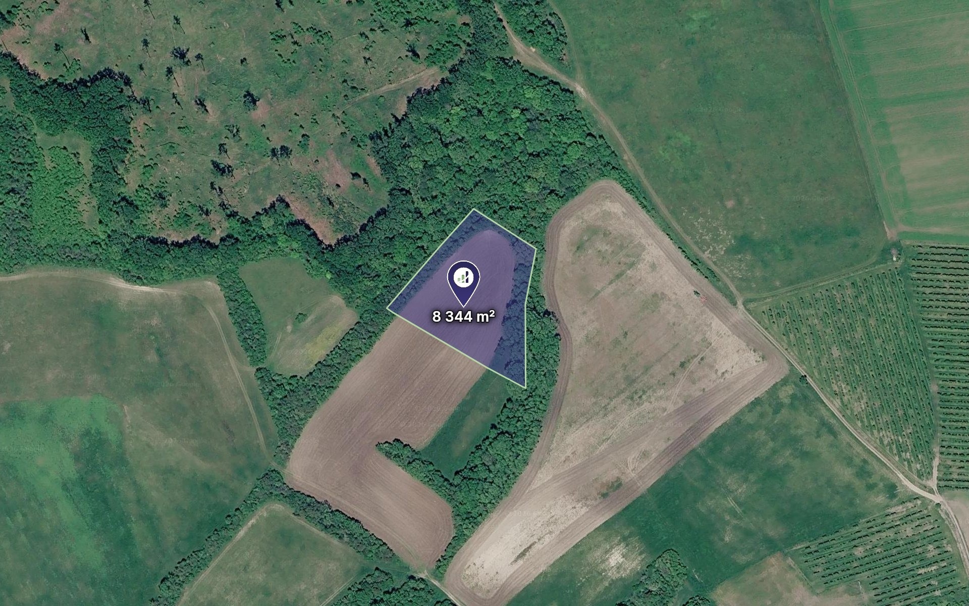Louky, Třebívlice, 3 477 m² - 1