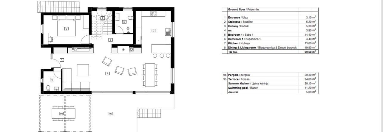 Prodej rodinný dům - Kaštelir-Labinci, HR, 100 m² - 5