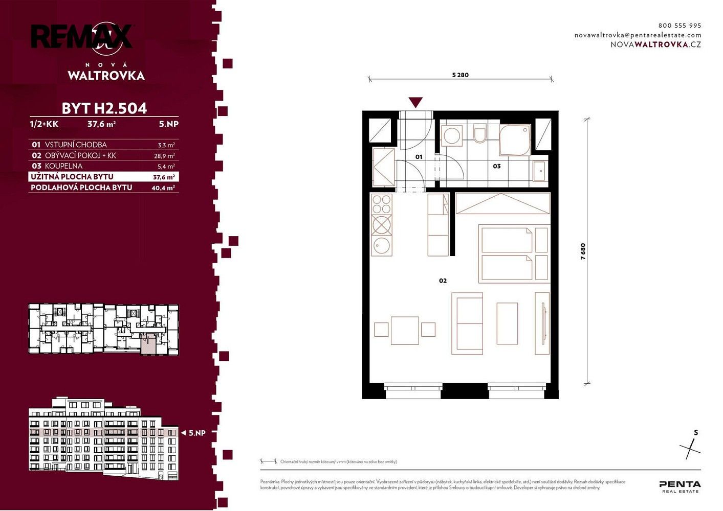 Byt 1+kk · 38 m² · Vladimíra Kobranova, Praha 5 - Jinonice - 3
