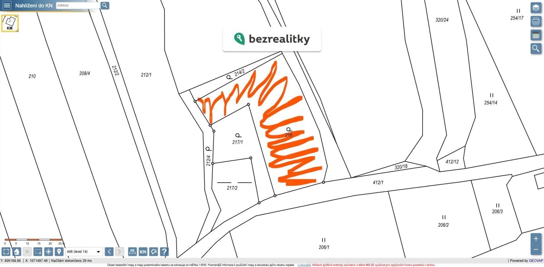 Zahrada, 1 674 m²