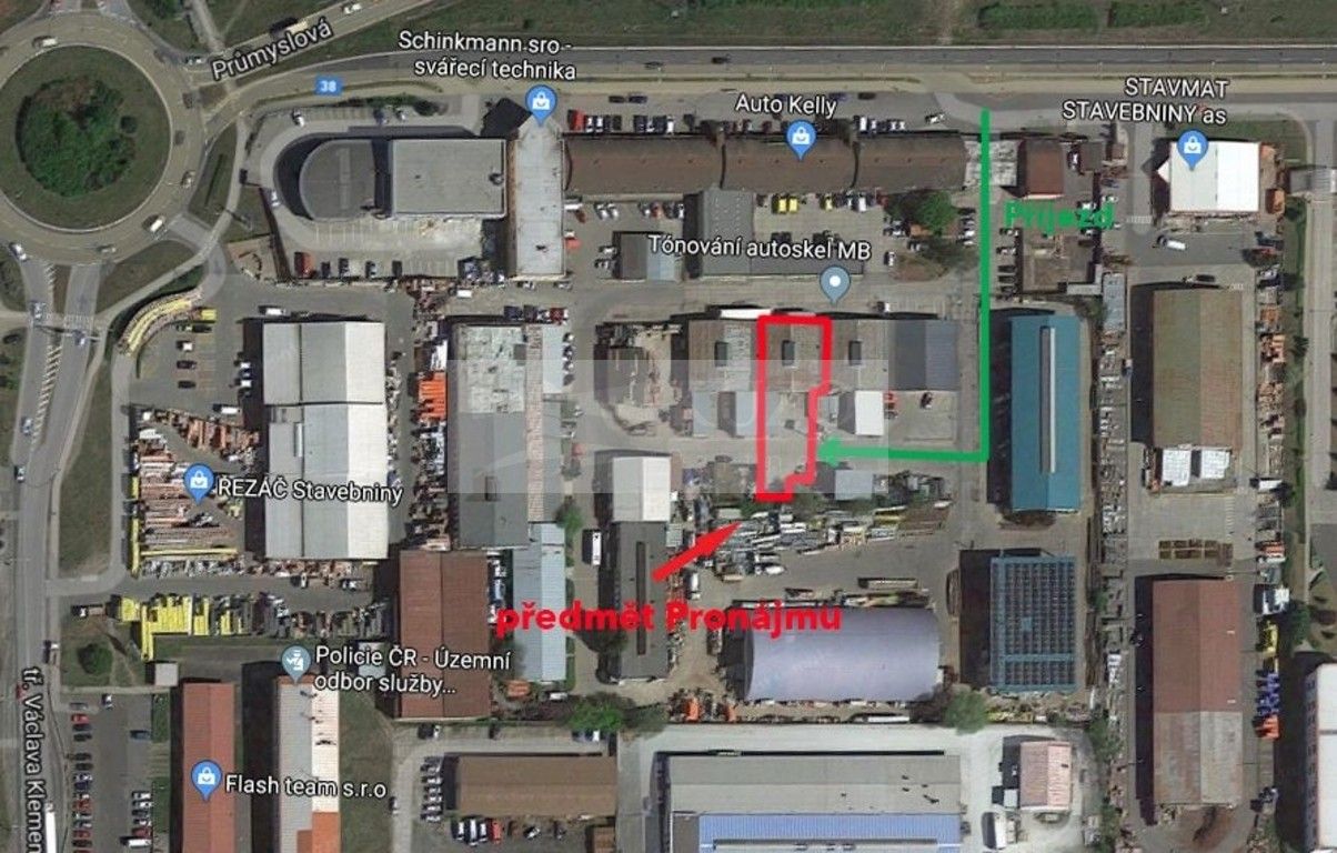 Pronájem výrobní prostory - Průmyslová, Kosmonosy, 912 m²