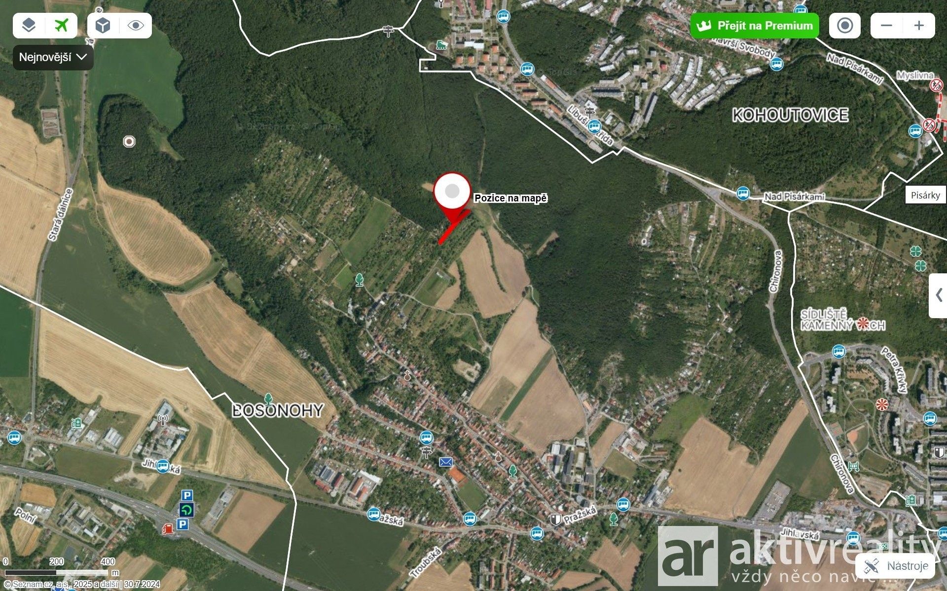 Zahrada · 2 116 m² · Jámy, Brno - 3
