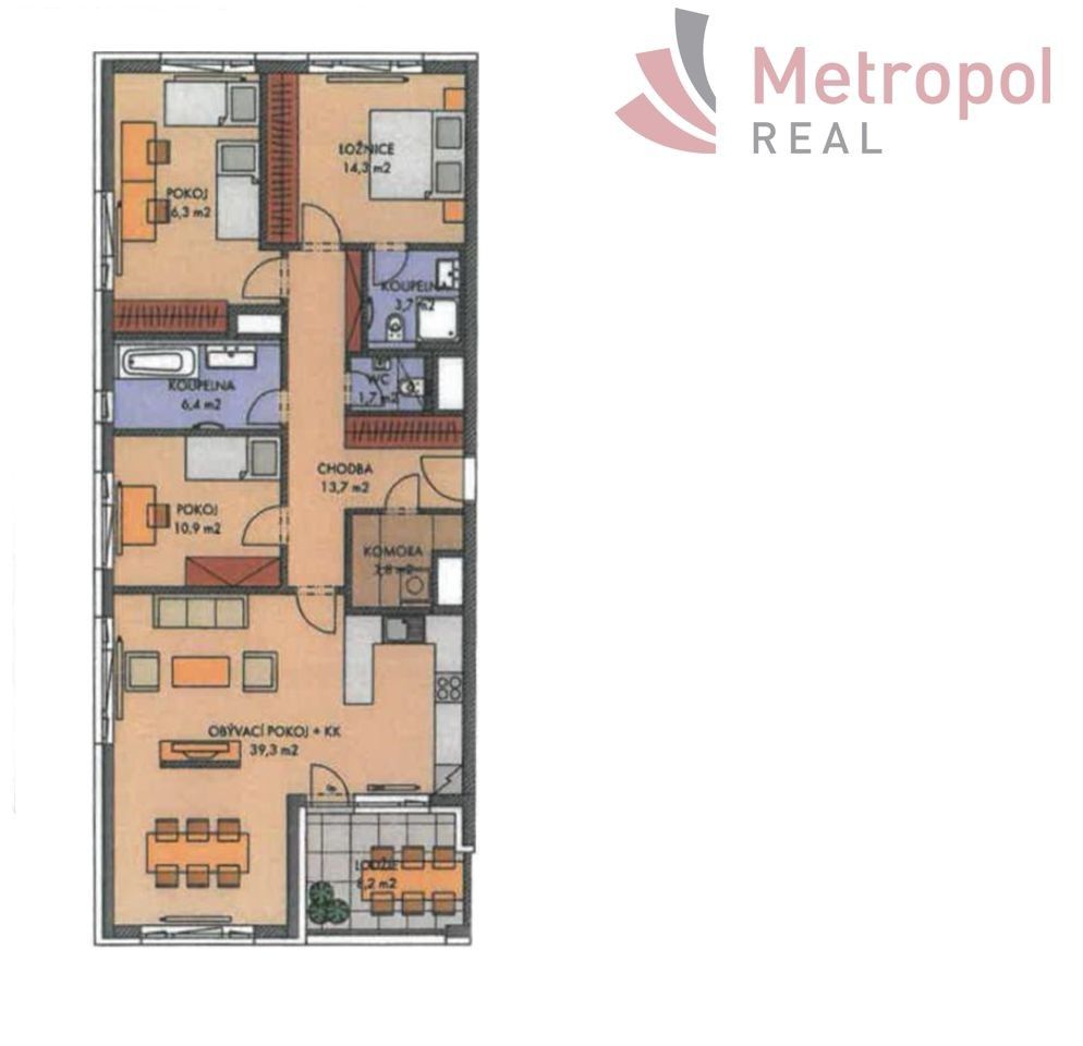 Prodej byt 4+kk - Hlubočepy, Praha, 115 m²
