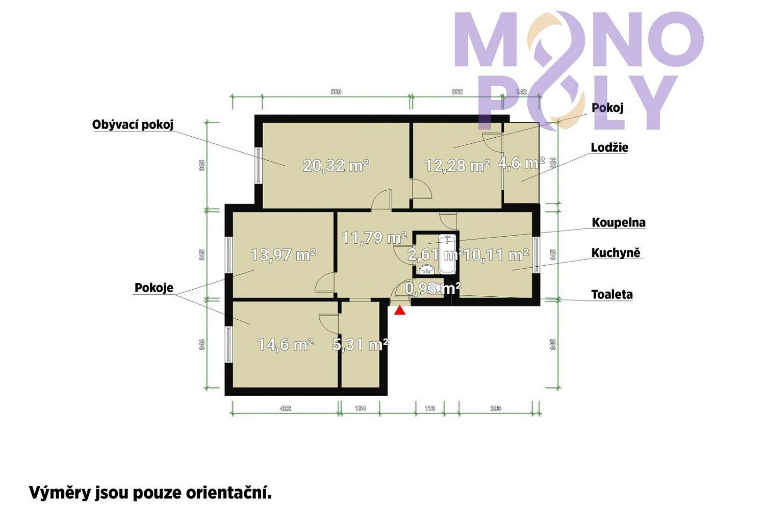 Byt 4+1 · 96 m² · Sokolovská, Plzeň - Bolevec - 3