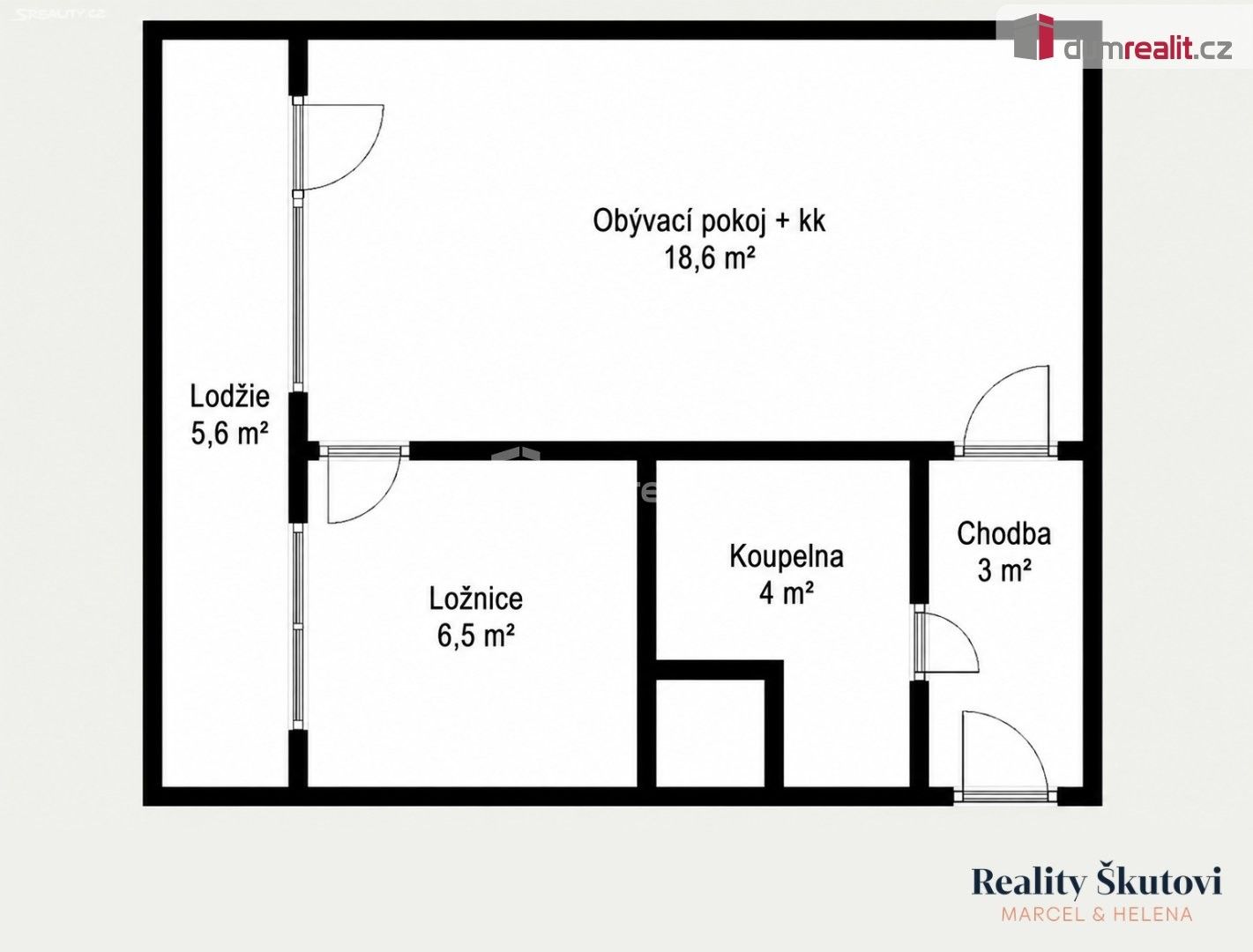Pronájem byt 2+kk - Brněnská, Most, 35 m² - 5