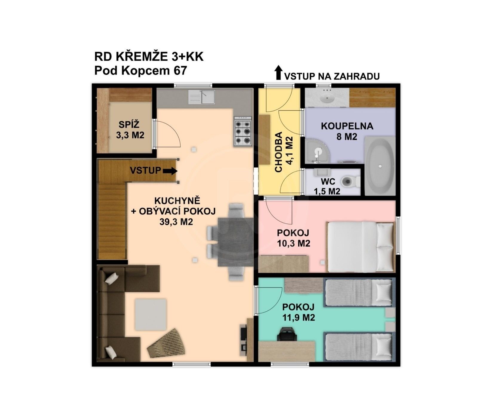 Rodinný dům · 100 m² · Pod Kopcem 67, Křemže - 3