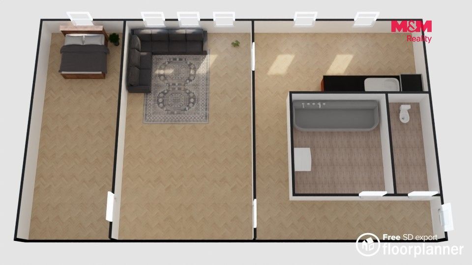 Byt 2+1 · 42 m² · V Bytovkách, Králíky - 4
