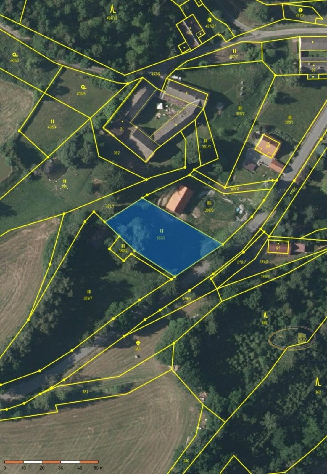 Pozemky pro bydlení, Kamenný Malíkov, 1 256 m² - 2
