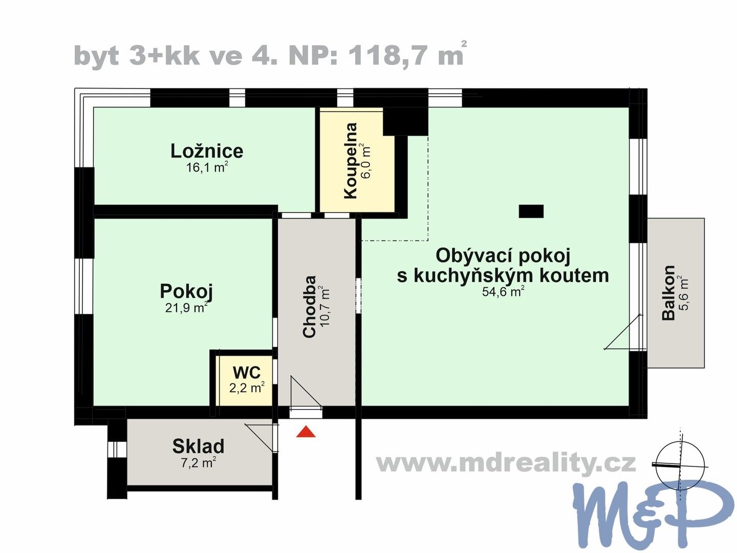 3+kk, Havlíčkova, Jihlava, 124 m² - 2