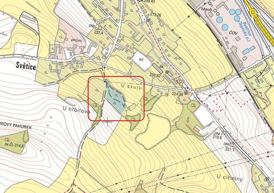 Prodej pozemek pro bydlení - Světice, Bystřany, 8 573 m²