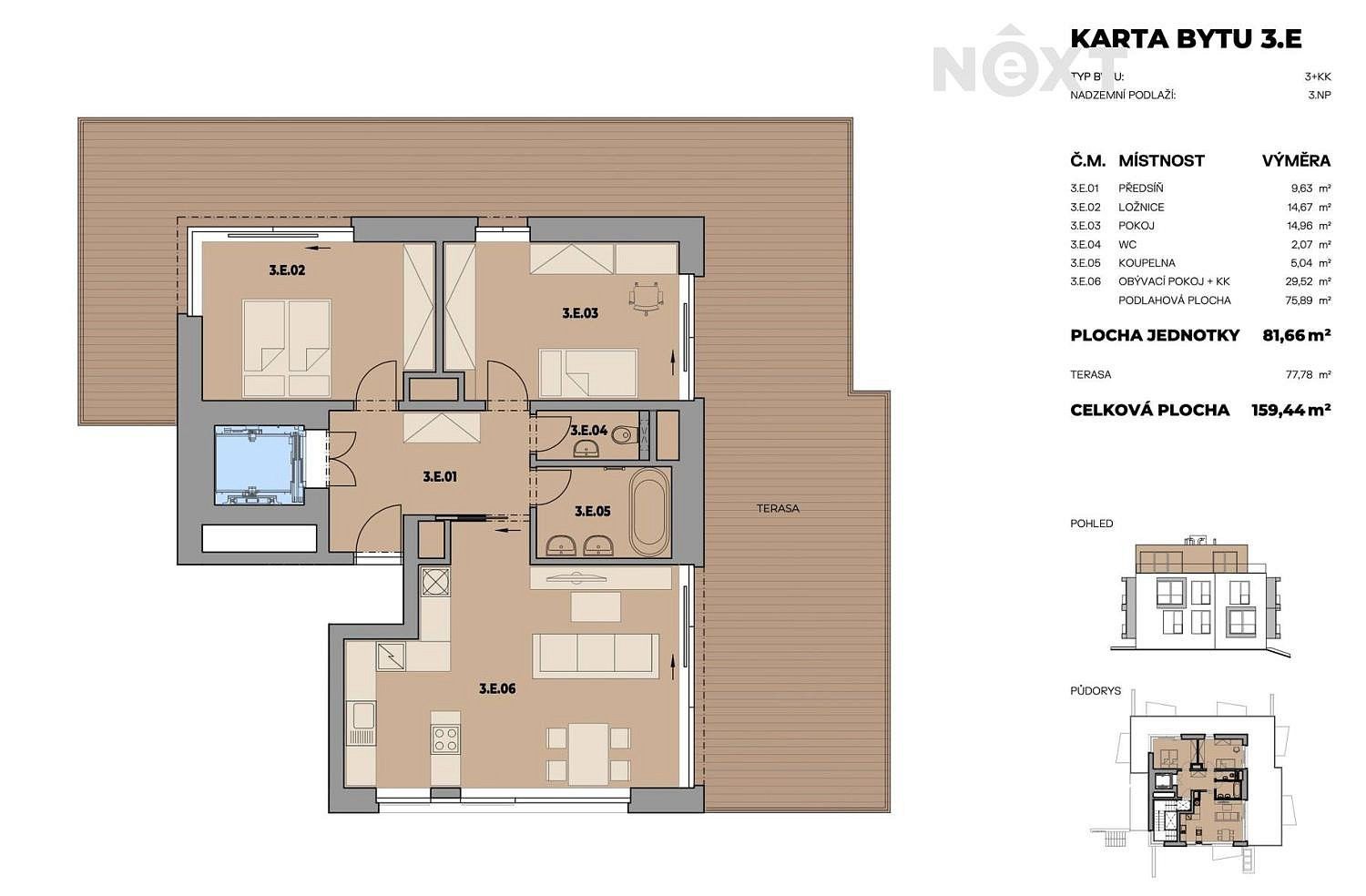 Byt 3+kk · 159 m² · Fryšták - 3