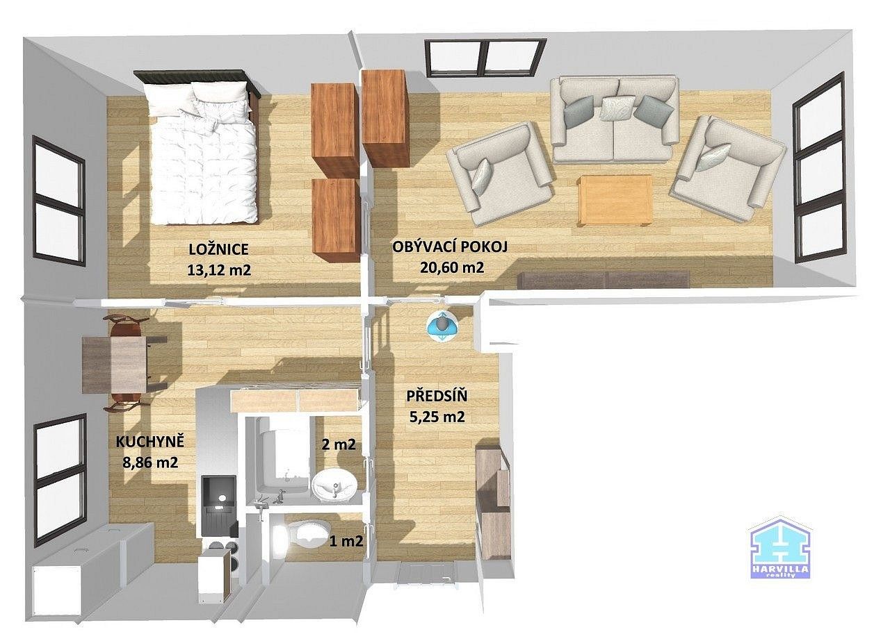 Prodej byt 2+1 - Plzeň - Lobzy, okres Plzeň-město, Plzeňský kraj, 50 m² - 5