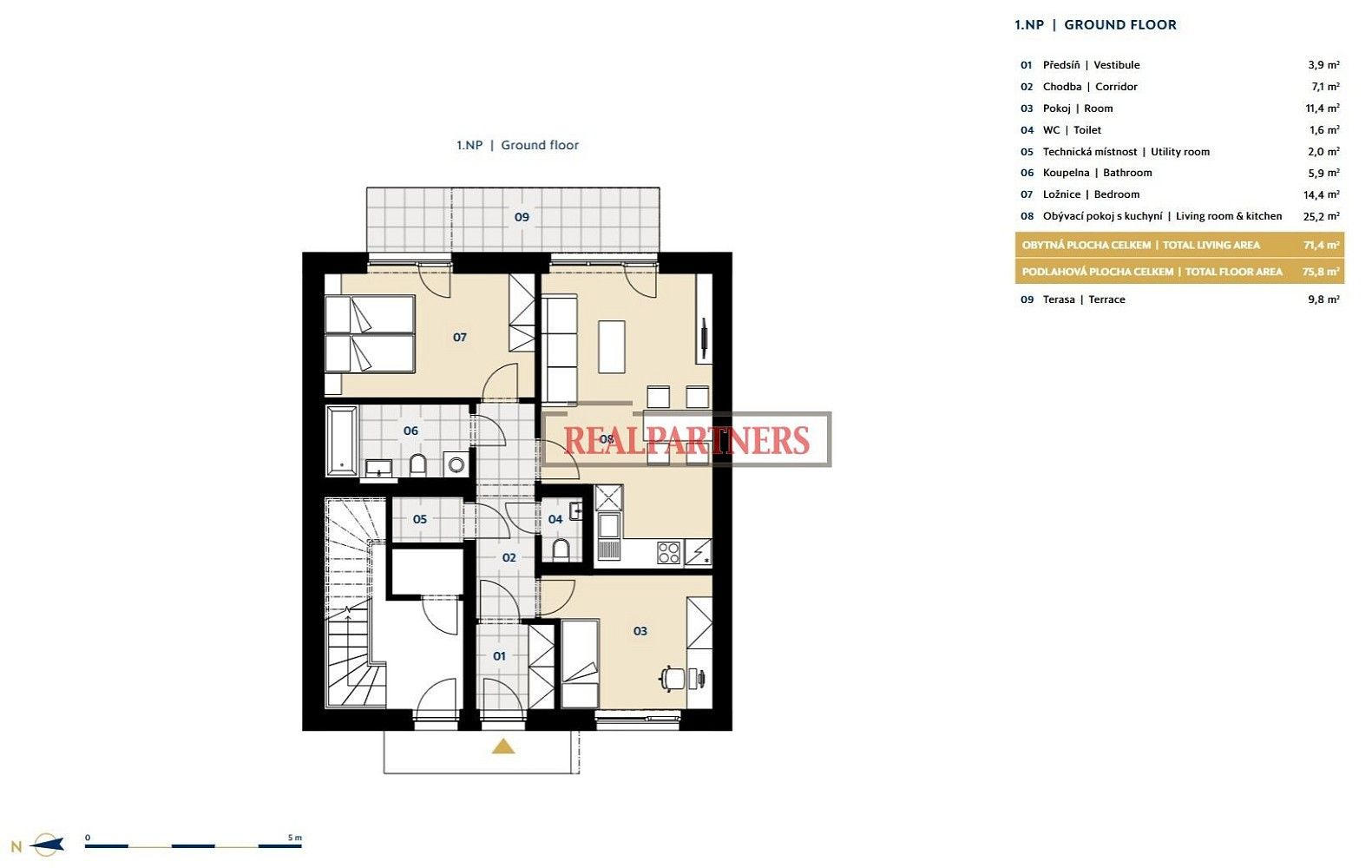 3+kk, Statenice, okres Praha-západ, 176 m² - 2
