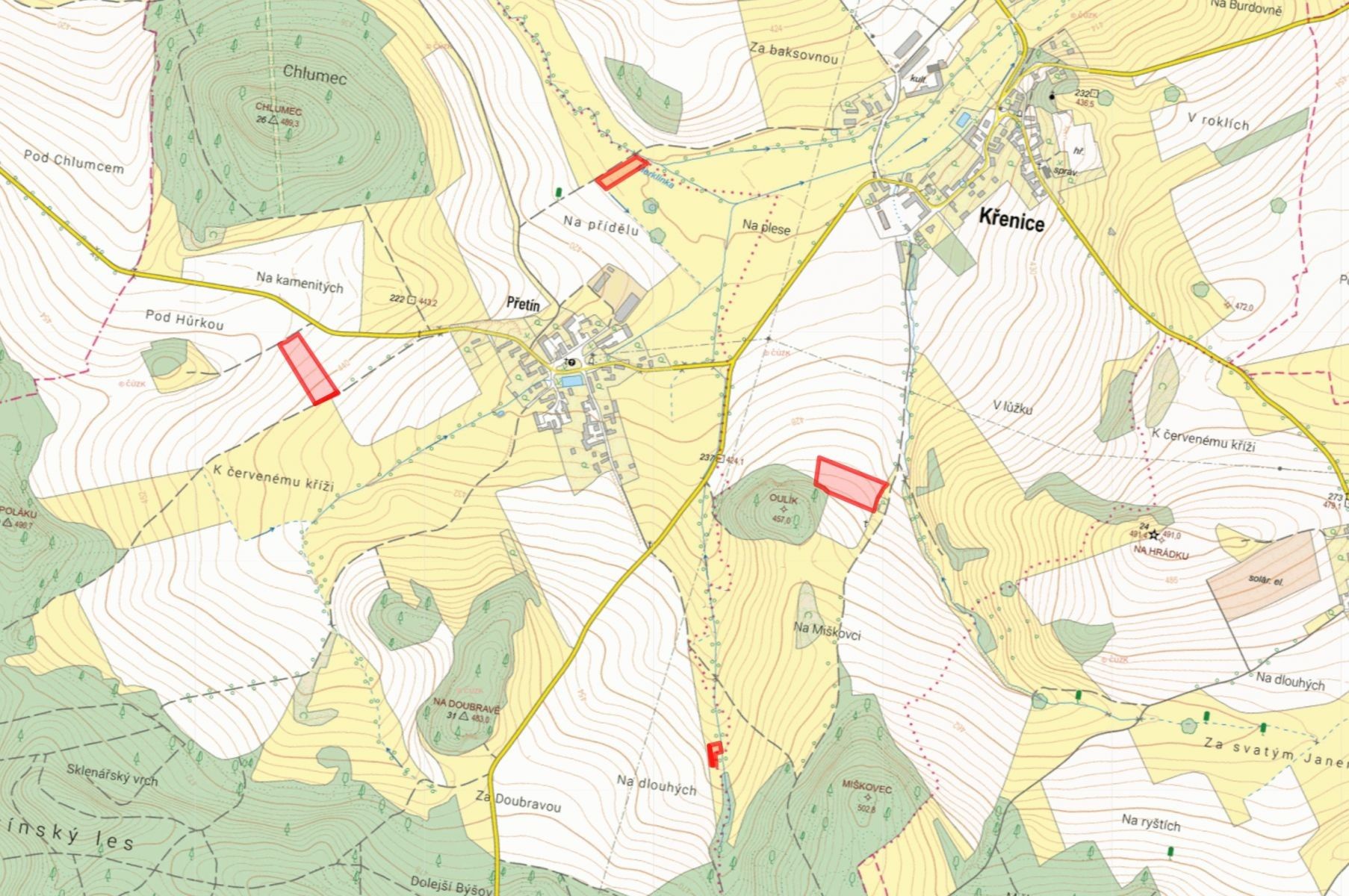 Prodej zemědělský pozemek - Křenice Přetín - 5