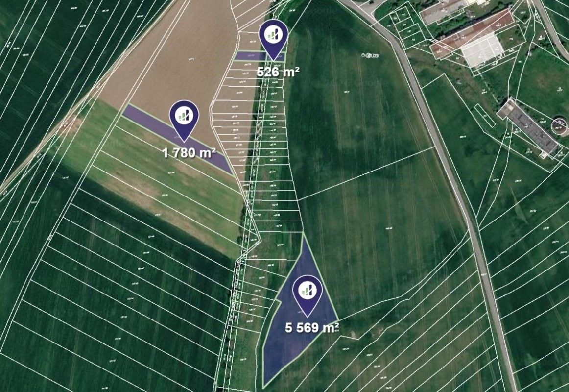 Zemědělské pozemky, Újezd, 23 074 m² - 1