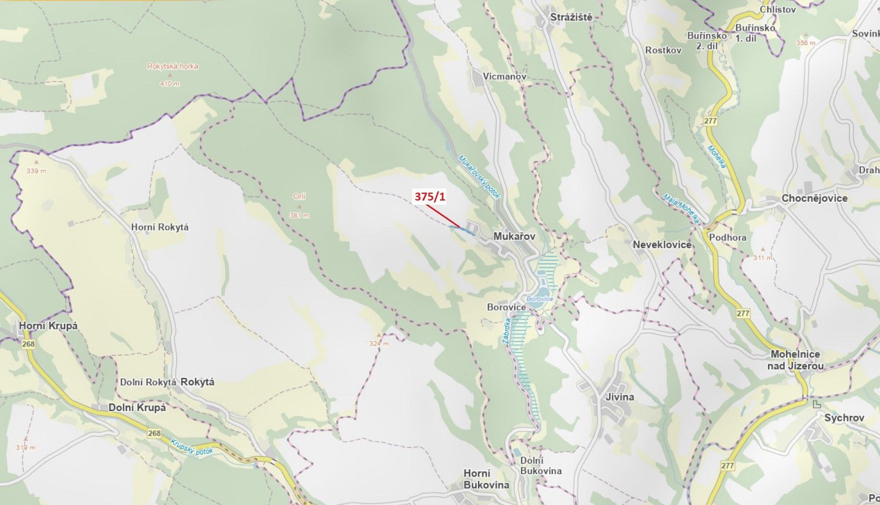 Pozemek, 2 892 m²