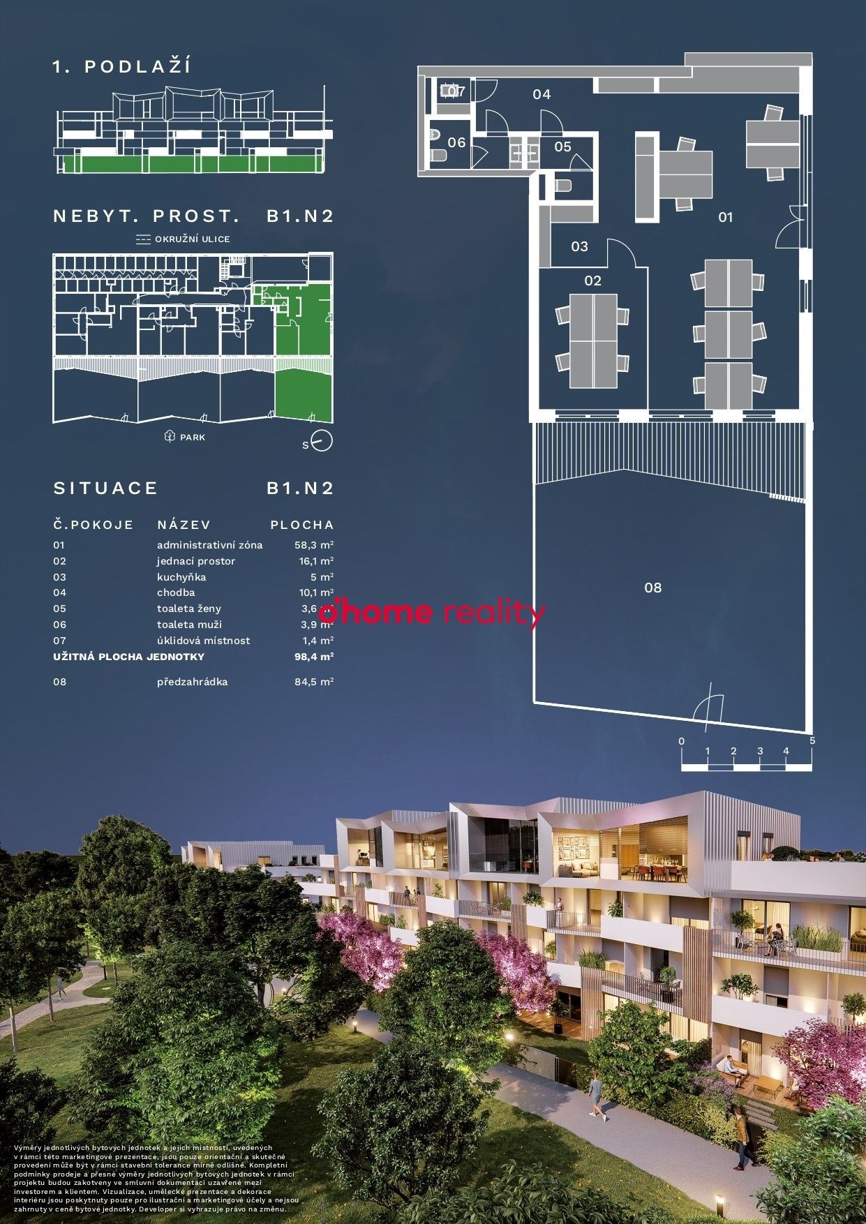 Prodej obchodní prostory - Okružní  , Olomouc Neředín, 98 m² - 5