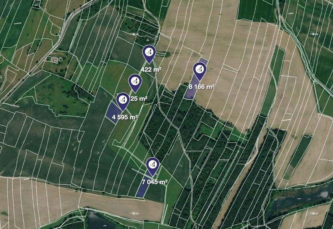 Zemědělské pozemky, Dobev, 22 597 m² - 1